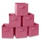 Casafield Set of 6 Collapsible Fabric Cube Storage Bins - 11" Foldable Cloth Baskets for Shelves, Cubby Organizers & More